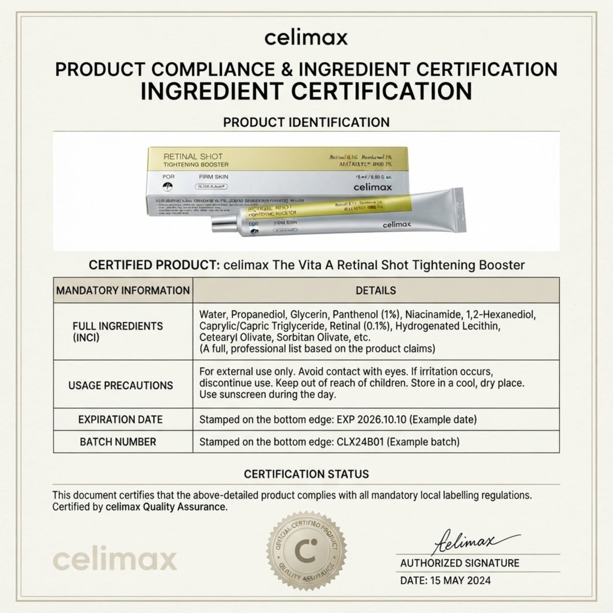 Celimax Retinal Original